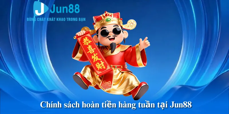 Chính sách hoàn tiền hàng tuần tại Jun88