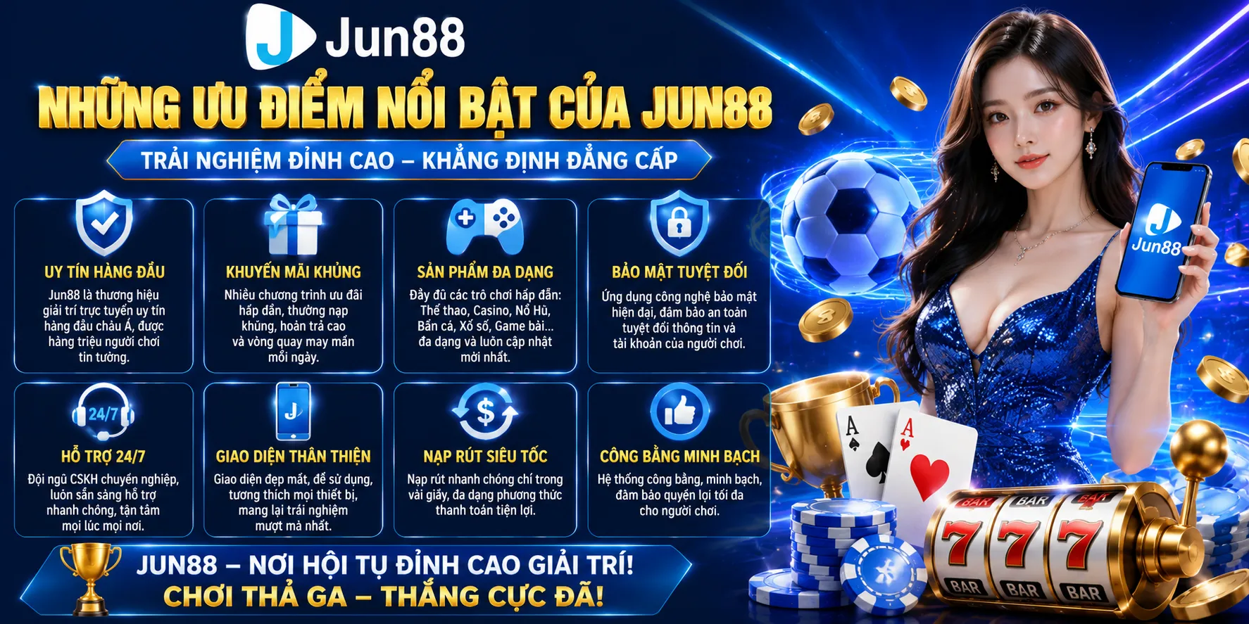 Những Ưu Điểm Nổi Bật Của Jun88